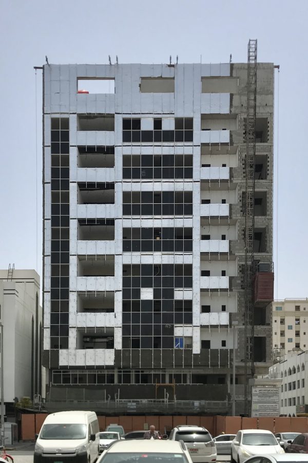 Aluminium | Glass Cladding work in MBZ city